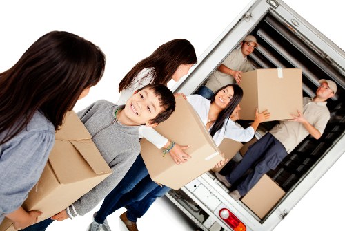 Removal team preparing a house move in Hatch End