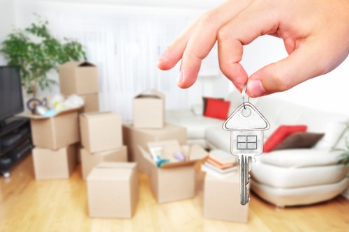 Careful furniture loading during a local move in Hatch End