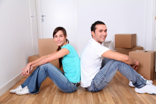 Packing and loading household items for a Hatch End house move