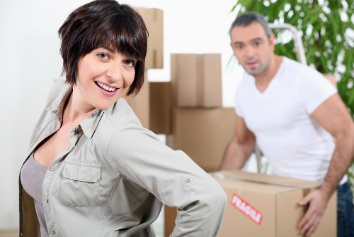 Loading and moving business items during a commercial move in Hatch End