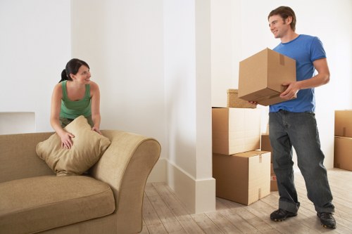 Loading furniture during a Hatch End man and van service